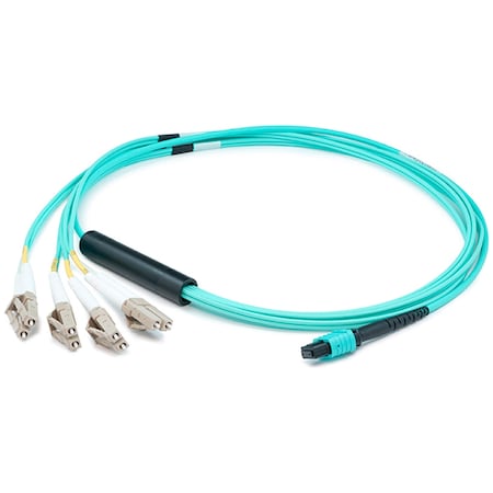 Add-On Addon 2M Om4 Aqua Duplex Fanout Cable ADD-MPO-4LC2M5OM4
